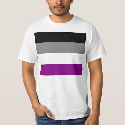 Asexuales Flaggen-Shirt T-Shirt (Vorderseite)
