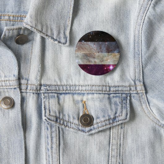 Asexuales Nebelfleckflaggen-Button Button (Beispiel)