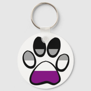 Asexuales Pawprint Schlüsselanhänger