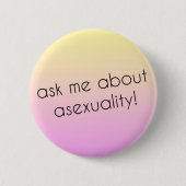 Asexuales Stolz-Button Button (Vorderseite)