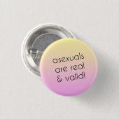 Asexuales Stolz-Button Button (Vorne & Hinten)