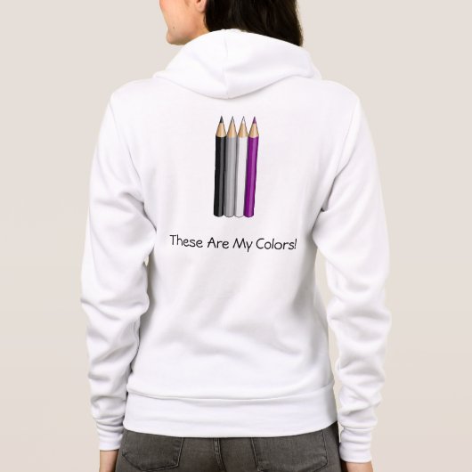 Asexualität Hoodie (Rückseite)