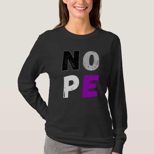Asexualität Nope Flag Ace asexual Flag LGbt Prix A T-Shirt (Vorderseite)