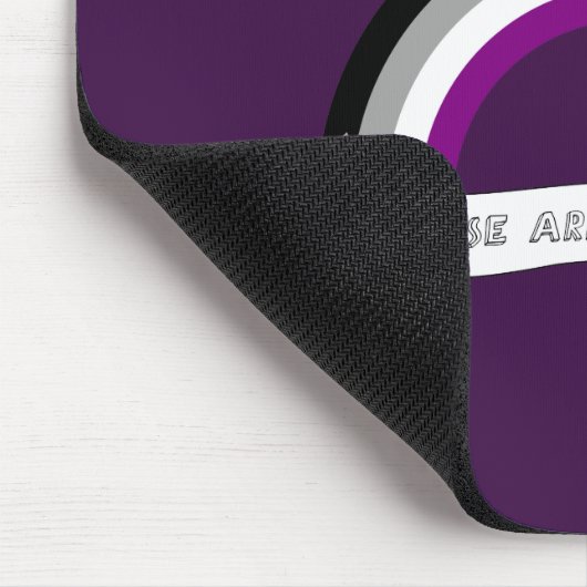 Asexualität Regenbogenstolz Mousepad (Ecke)