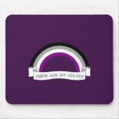 Asexualität Regenbogenstolz Mousepad (Vorne)