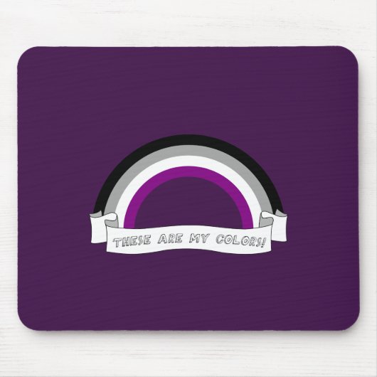 Asexualität Regenbogenstolz Mousepad (Vorne)