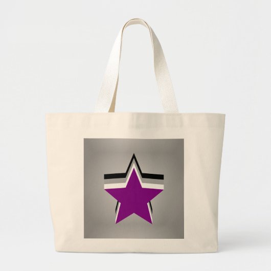 Asexualität Stars Rucksack Jumbo Stoffbeutel (Vorne)