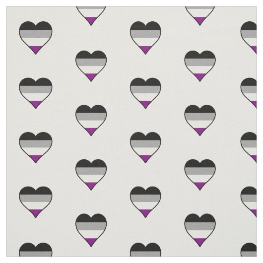 Asexualität stolz auf Herzen Stoff (Muster)