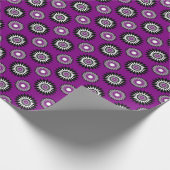 Asexualität: Stolz / lila Blume Geschenkpapier (Ecke)