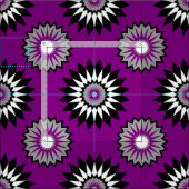 Asexualität - Stolz /lila Blume Stoff (Kachel)