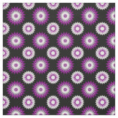 Asexualität: Stolz / Schwarze Blume Stoff (Muster)
