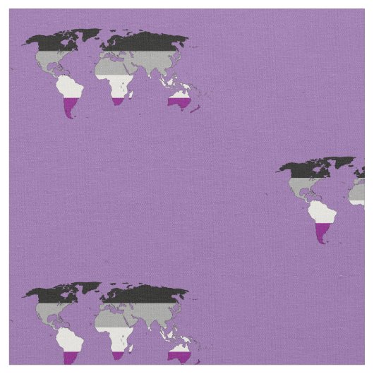 Asexualität Stolz Weltkarte Gewebe Stoff (Nahaufnahme)