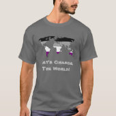 Asexualität Stolz Weltkarte T - Shirt (Vorderseite)