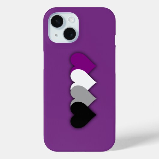 Asexualität stolze Herzen ungewöhnliche iPhone-Fal Case-Mate iPhone Hülle (Rückseite)