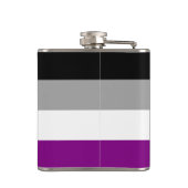 Asexualitäts-Pride-Flagge Flachmann (Rückseite)