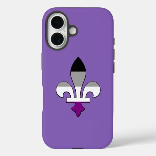 Asexualitäts-Stolz Fleur-de-lis Case-Mate iPhone-H iPhone Hülle (Rückseite)