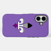 Asexualitäts-Stolz Fleur-de-lis Case-Mate iPhone-H iPhone Hülle (Rückseite (Horizontal))