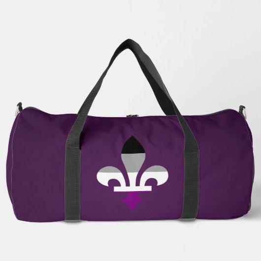 Asexualitäts-Stolz fleur-de-lis Duffle Bag (Vorderseite)