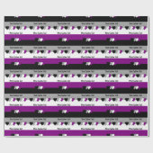 Asexualitäts-Stolzflagge mit Text-Wrap-Papier Geschenkpapier (Flach)