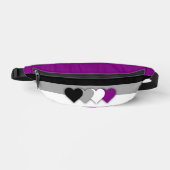Asexualitätsflagge Bauchtasche (Vorderseite)