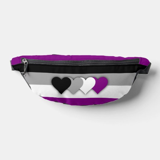 Asexualitätsflagge Bauchtasche (Ablage )