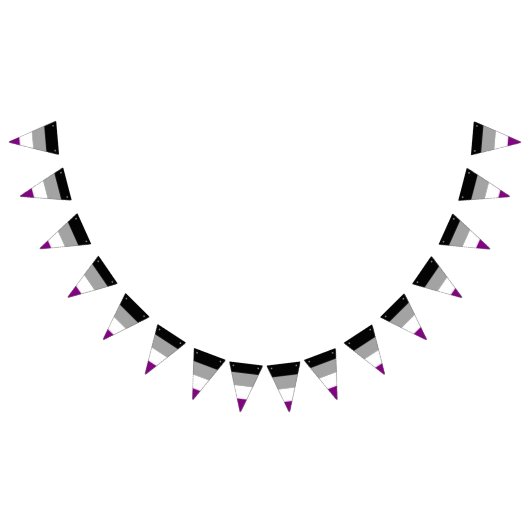 Asexuality pride flag banner (Alle)