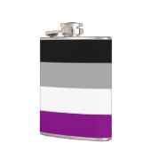 Asexuality Pride flag Flachmann (Links)