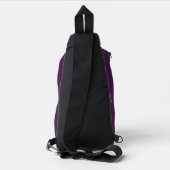 Asexuality pride fleur-de-lis  crossbody bag (Rückseite)