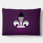 Asexuality pride fleur-de-lis  zubehörtasche (Vorderseite)