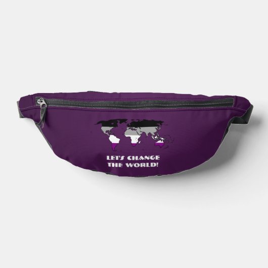 Asexuality Pride Map of The World  Bauchtasche (Ablage )