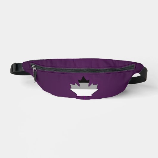 Asexuality pride maple leaf  bauchtasche (Vorderseite)