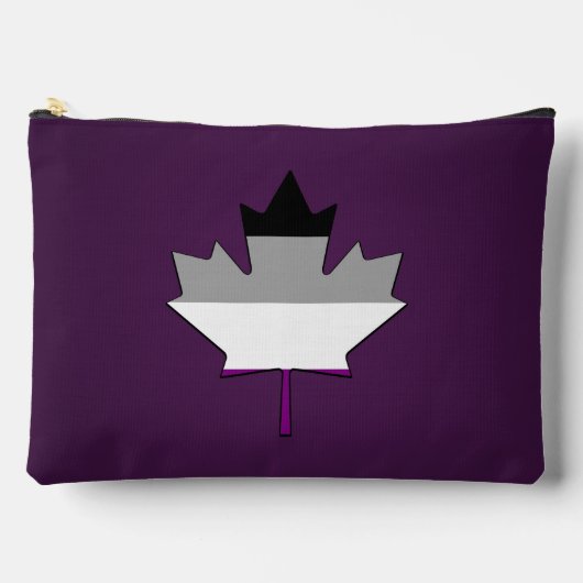 Asexuality pride maple leaf zubehörtasche (Vorderseite)
