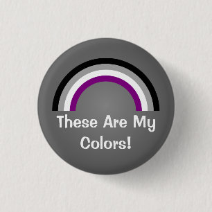 Asexualityregenbogen-Stolz Knopf Button