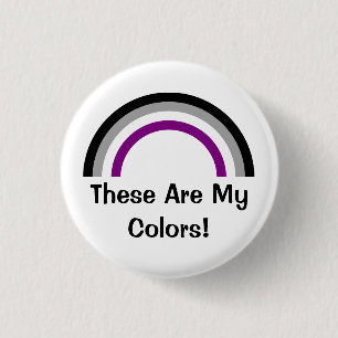 Asexualityregenbogen-Stolz Knopf Button