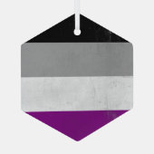 asexuell ornament aus glas (Rückseite)