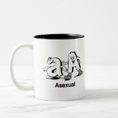 asexuell zweifarbige tasse (Links)