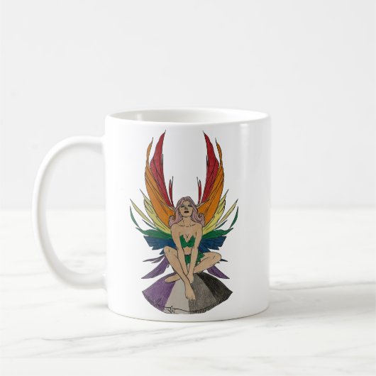 Asexuelle Fee Kaffeetasse (Links)