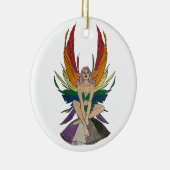 Asexuelle Fee Keramik Ornament (Rechts)
