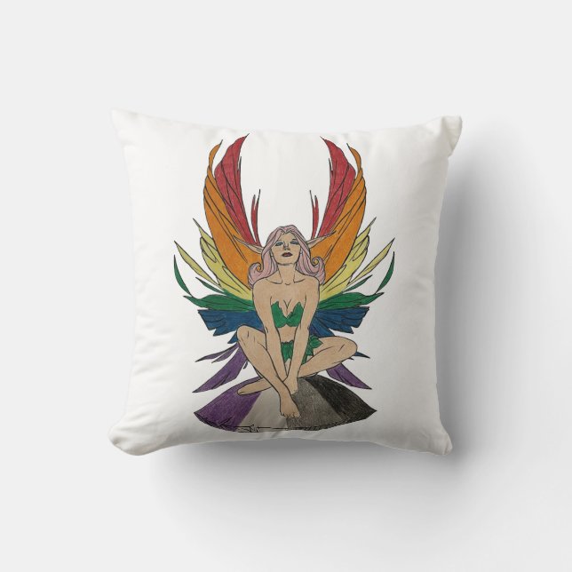 Asexuelle Fee Kissen (Vorderseite)