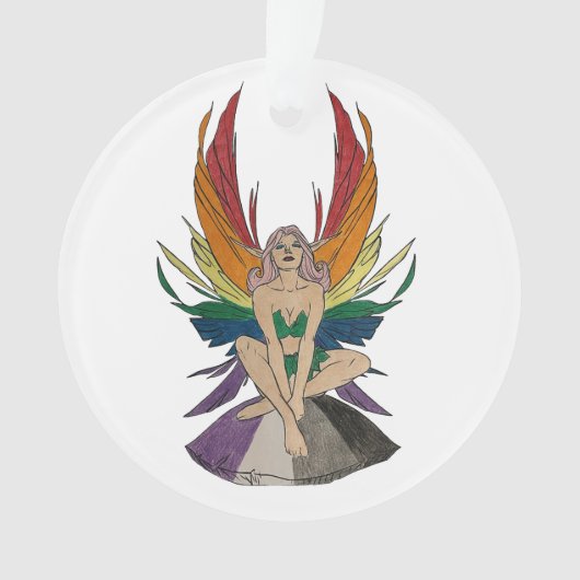 Asexuelle Fee Ornament (Vorderseite)