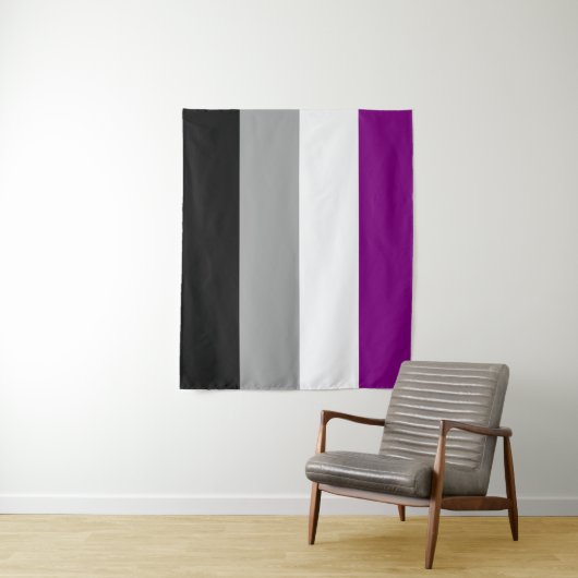 Asexuelle Flagge 50 x 60 Wandteppich (Beispiel)