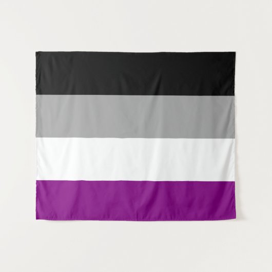 Asexuelle Flagge 50 x 60 Wandteppich (Vorderseite (Horizontal))