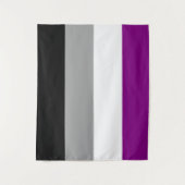 Asexuelle Flagge 50 x 60 Wandteppich (Vorderseite)