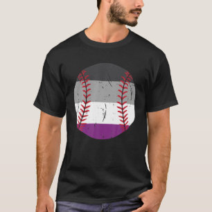 Asexuelle Flagge Baseball LGBT Stolz Monat Ace Pri T-Shirt