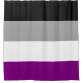Asexuelle Flagge Duschvorhang (Vorderseite)