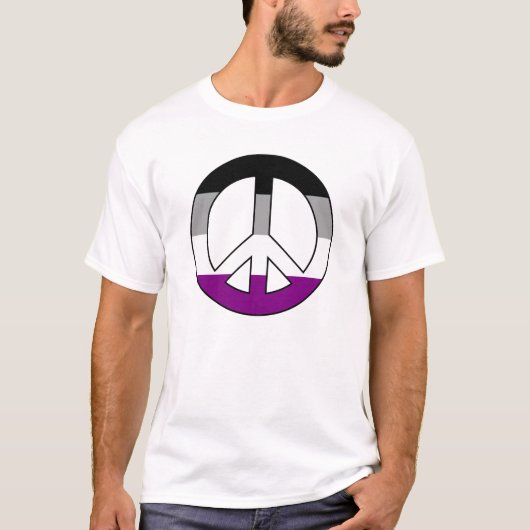Asexuelle Friedenszeichen - Zeichen T - Shirt (Vorderseite)