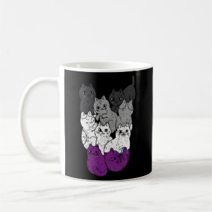 Asexuelle Katzen Transgender Quee LGBTQ Liebe Glei Kaffeetasse