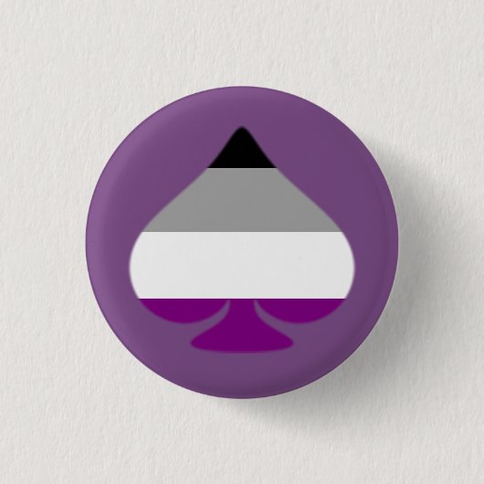 Asexuelle Pik-Ass Button (Vorderseite)