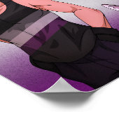 Asexuelle Pride Colors (kein Text) Poster (Ecke)