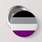 Asexuelle Pride-Flagge Button (Vorne & Hinten)